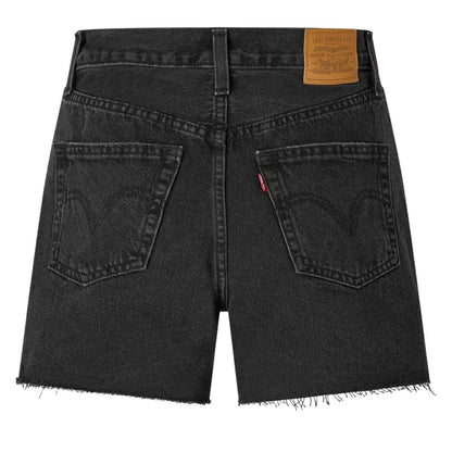 Shrink Up - Back - Levis Womens-Ladies Ribcage Denim Shorts