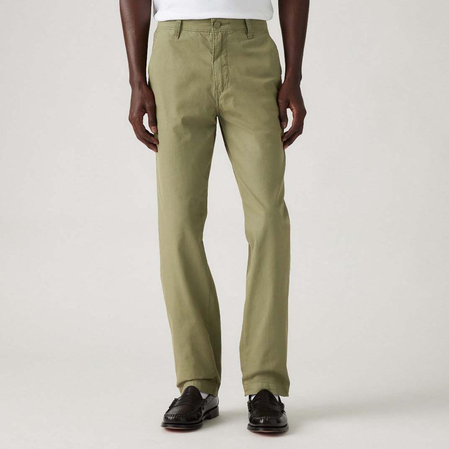 Green - Back - Levis Mens Authentic Straight Chinos