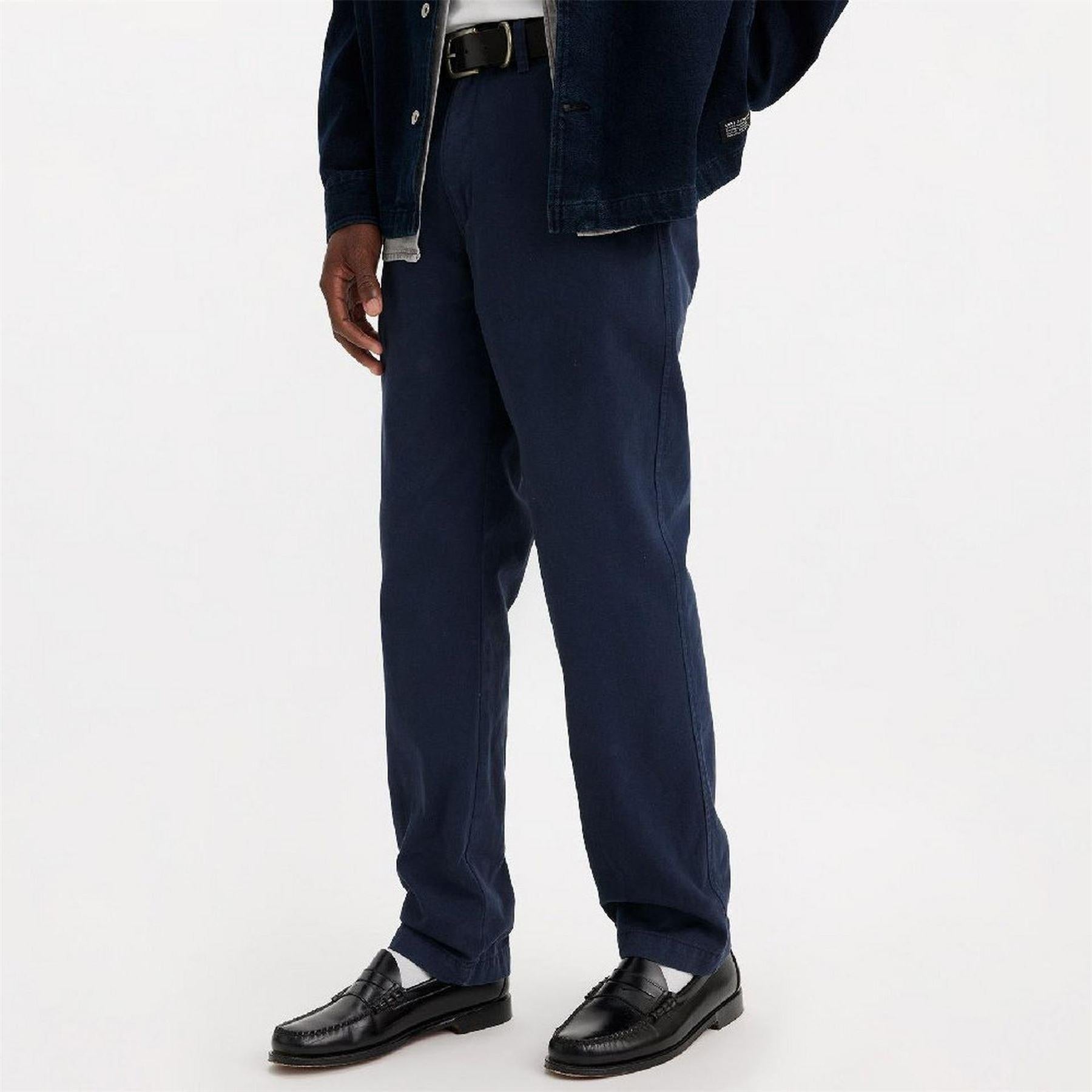 Navy Blazer - Back - Levis Mens Authentic Straight Chinos