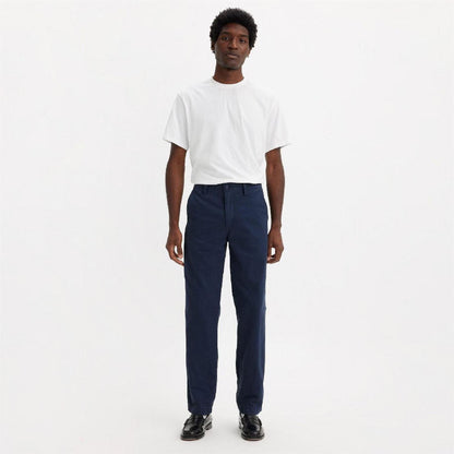 Navy Blazer - Side - Levis Mens Authentic Straight Chinos