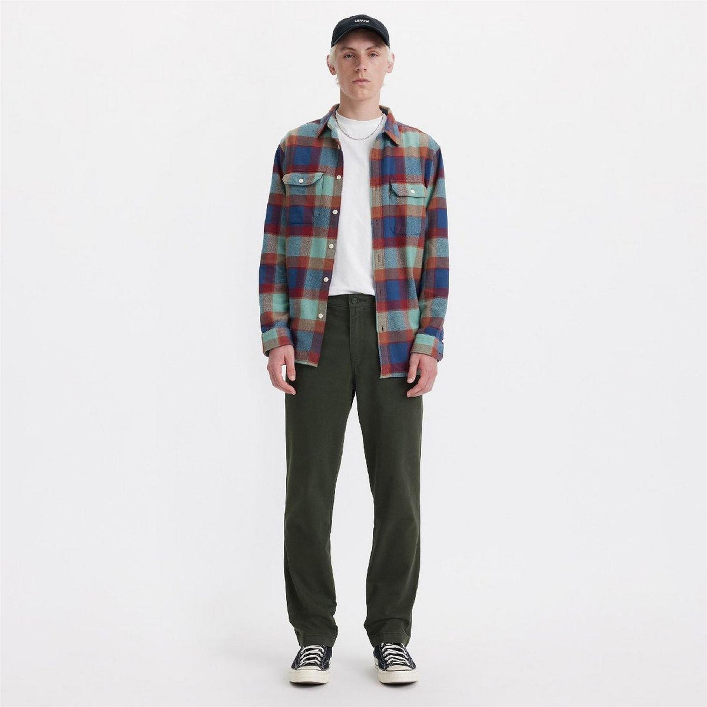 Pirate Black - Side - Levis Mens Authentic Straight Chinos