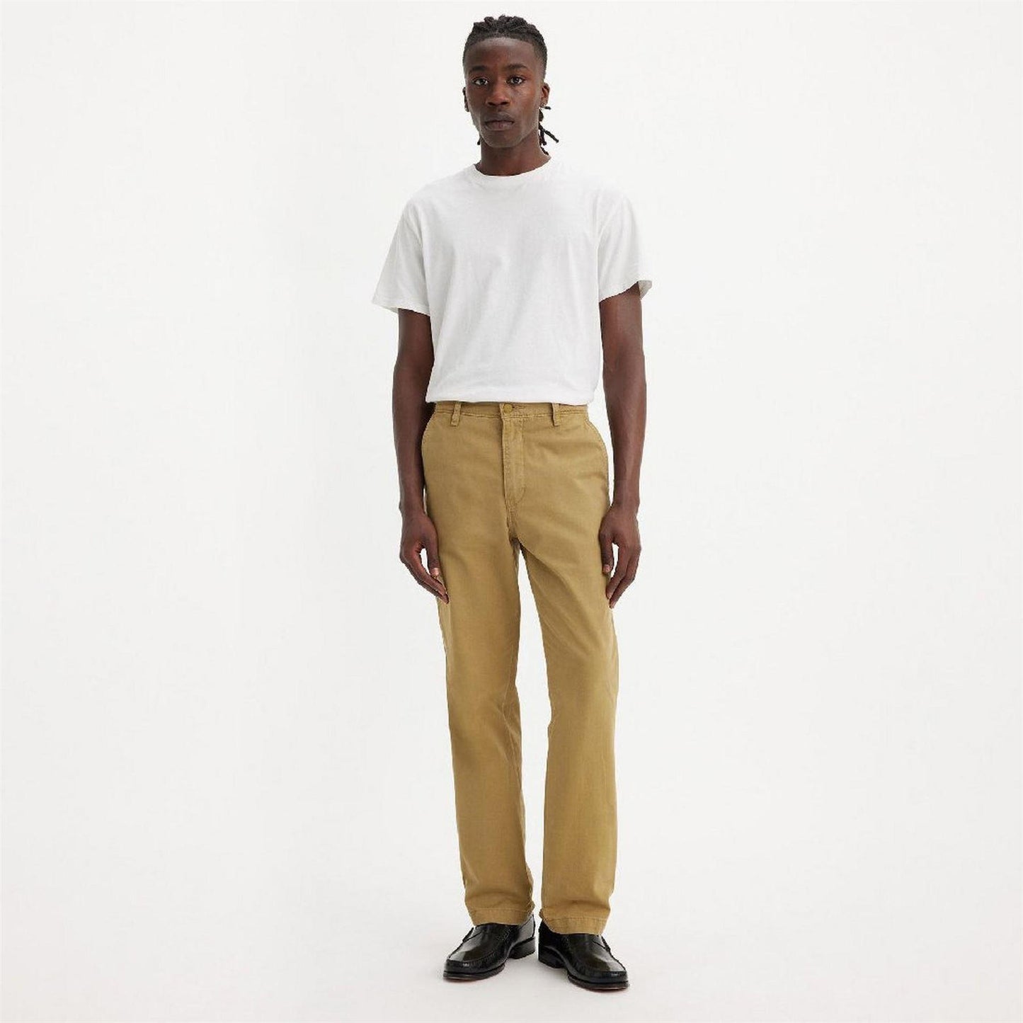 British Khaki - Back - Levis Mens Authentic Straight Chinos
