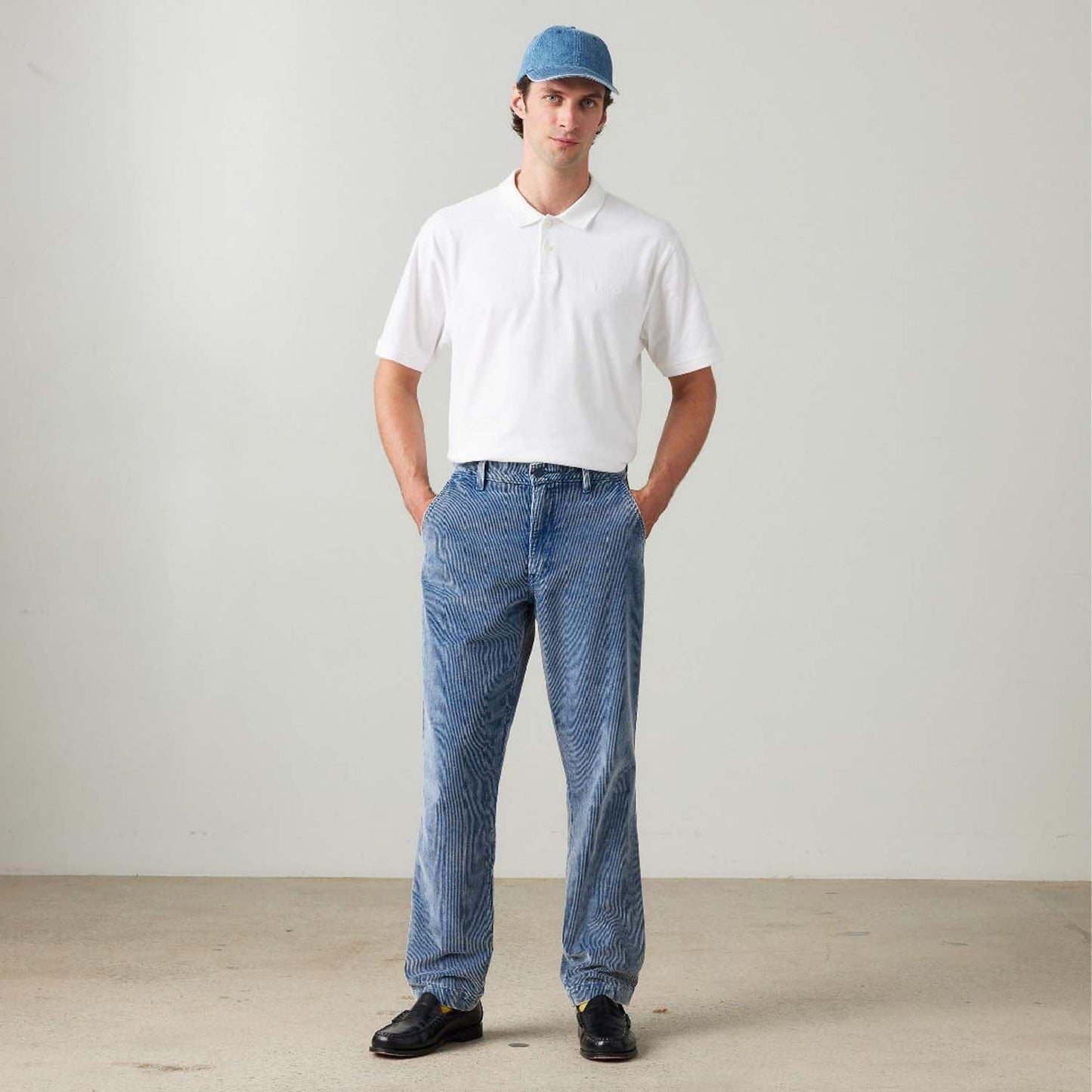 Blue - Back - Levis Mens Authentic Straight Chinos