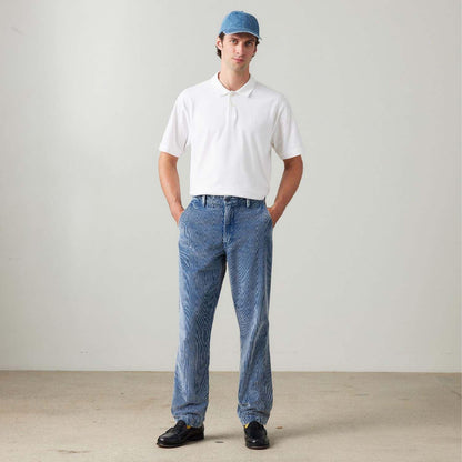 Blue - Back - Levis Mens Authentic Straight Chinos