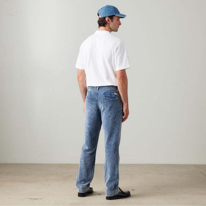 Blue - Side - Levis Mens Authentic Straight Chinos