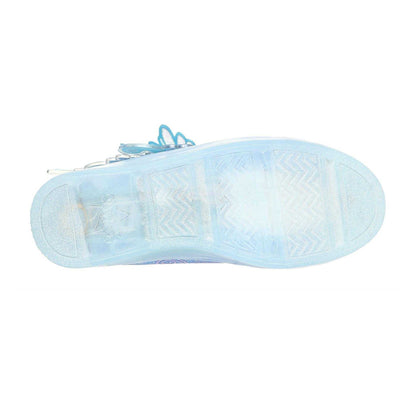Blue-Multicoloured - Lifestyle - Skechers Girls Twi-lites 2.0 Twinkle Wishes Butterfly Wing Light Up High Top Trainers