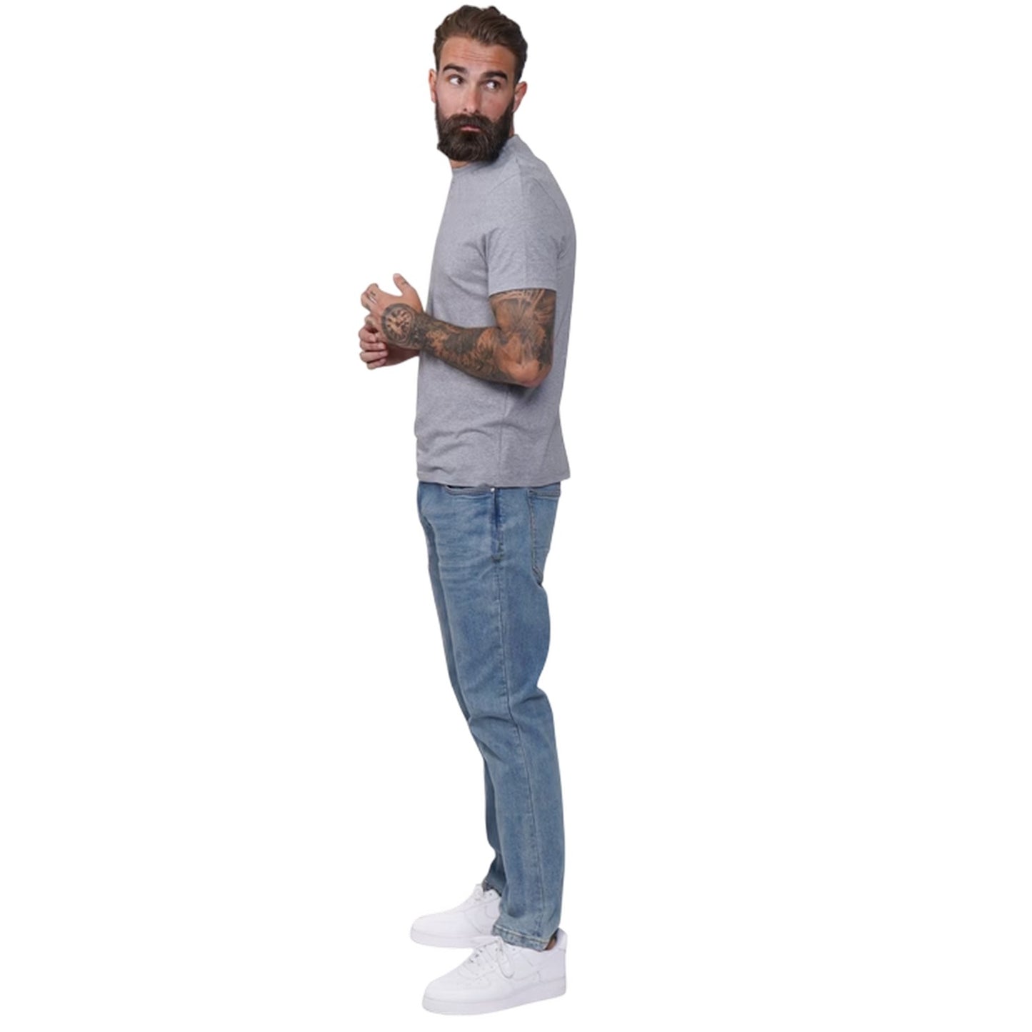 Light Wash - Lifestyle - Firetrap Mens Rom Cotton Straight Jeans