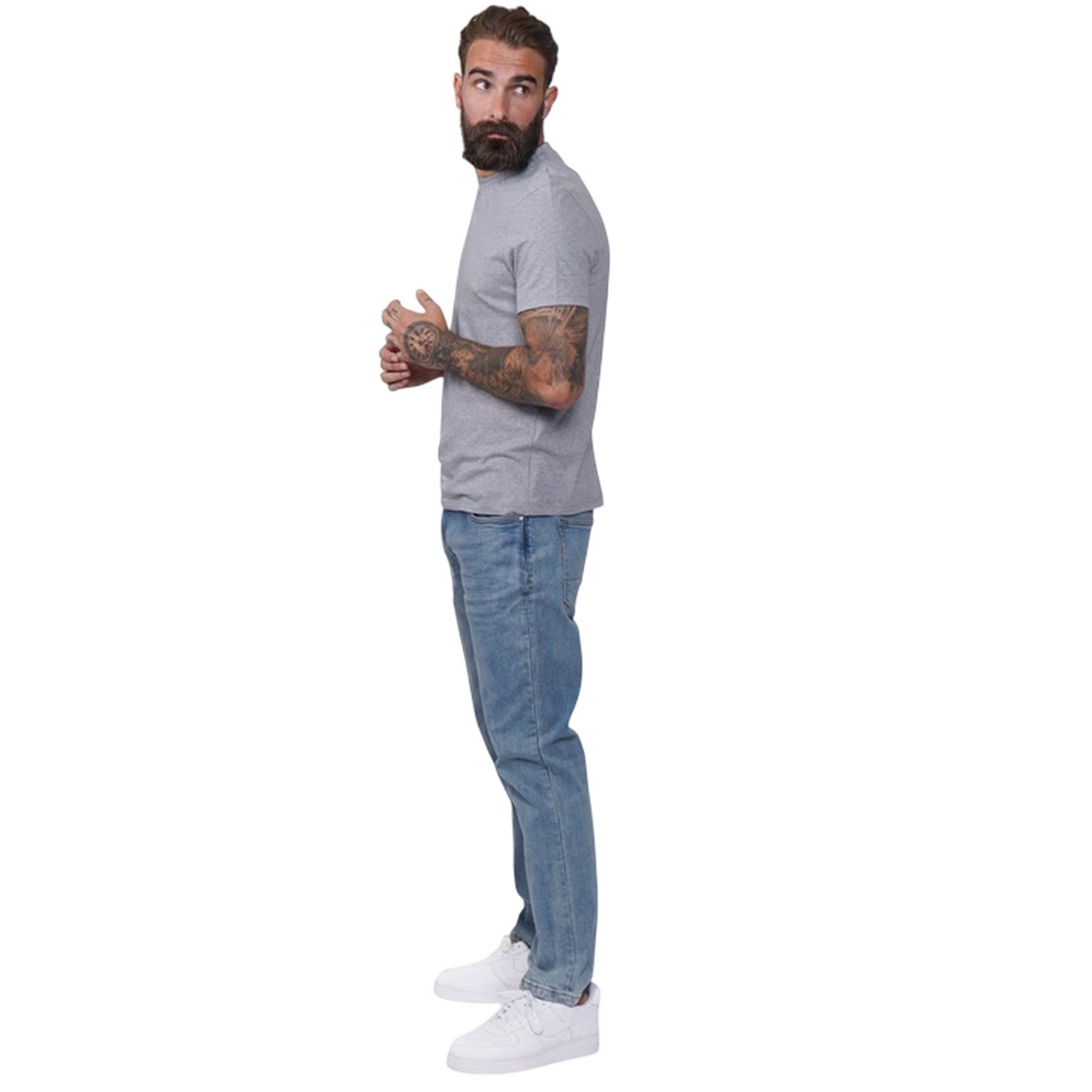 Light Wash - Lifestyle - Firetrap Mens Rom Cotton Straight Jeans