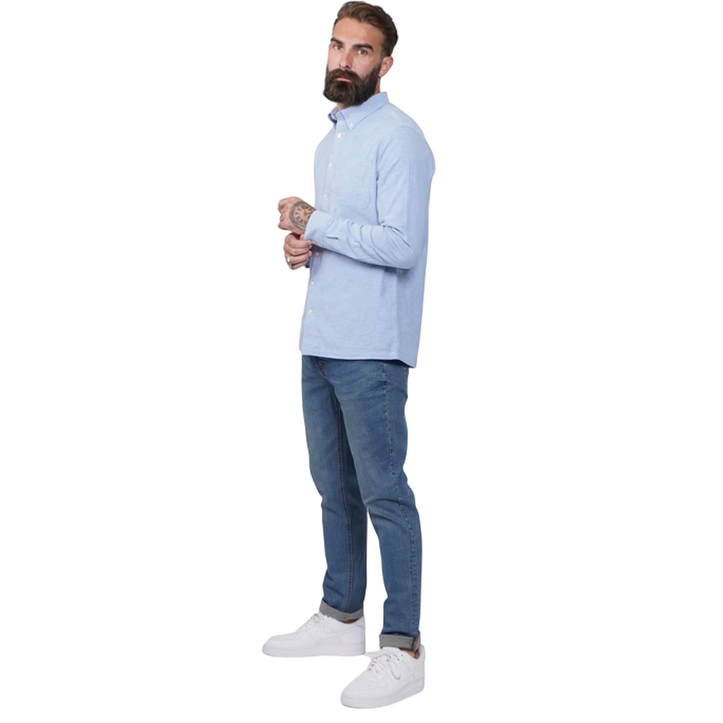 Mid Wash - Lifestyle - Firetrap Mens Rom Cotton Straight Jeans