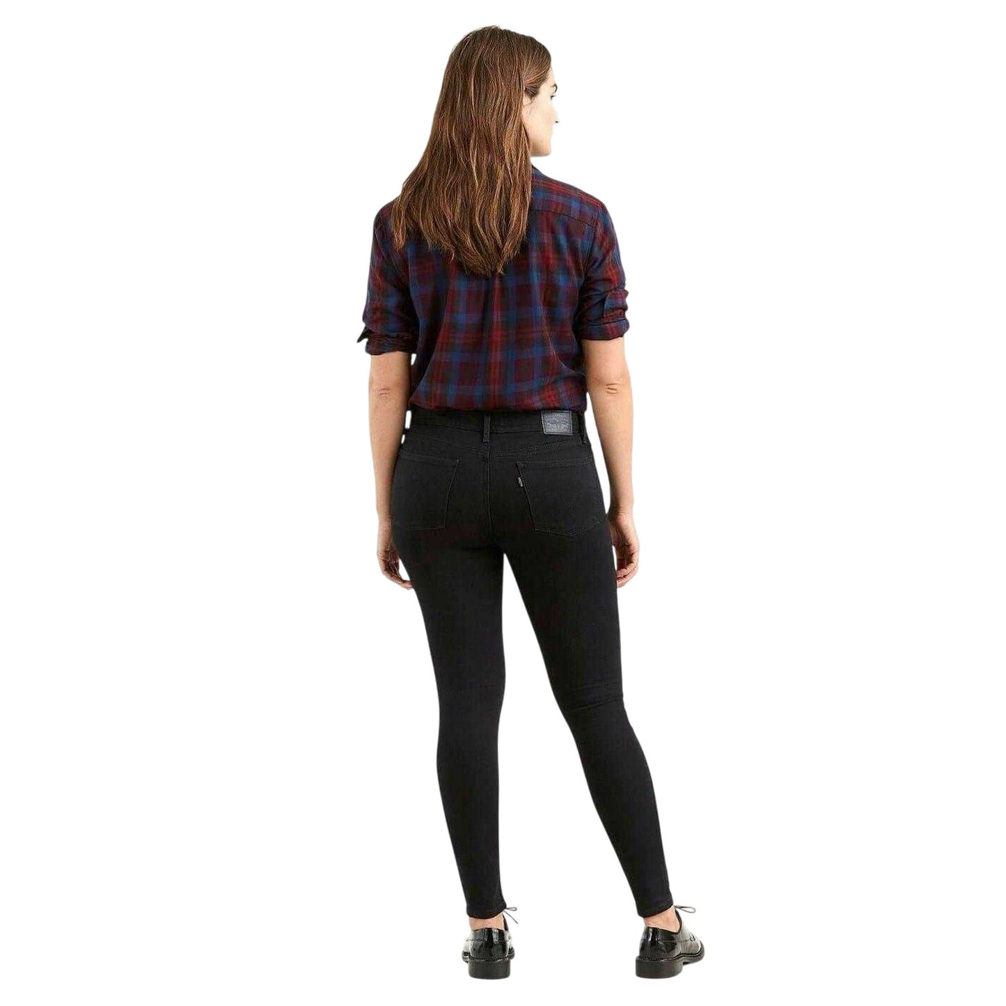 Black - Back - Levis Womens-Ladies 710 Super Skinny Jeggings