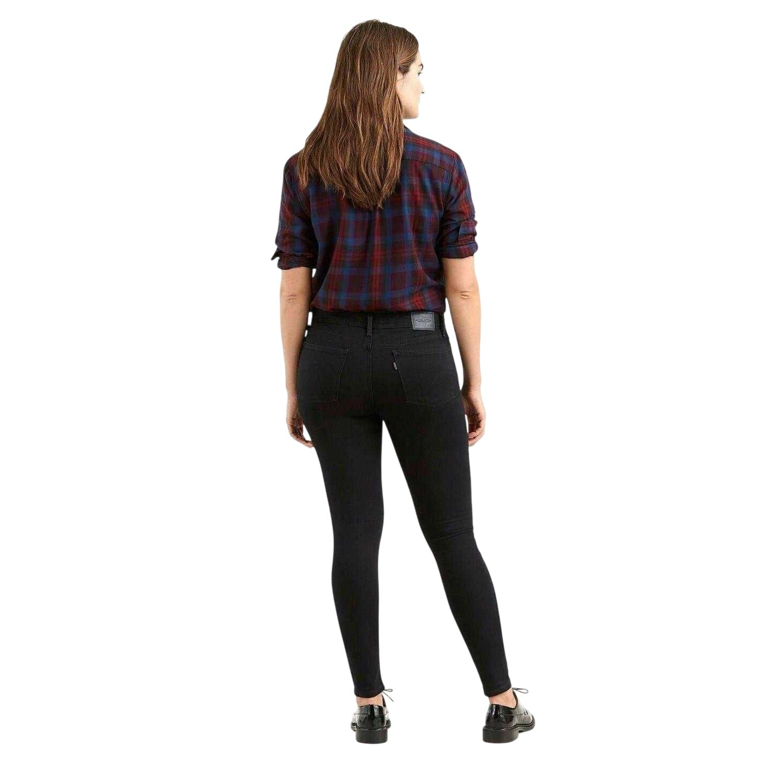 Black - Back - Levis Womens-Ladies 710 Super Skinny Jeggings