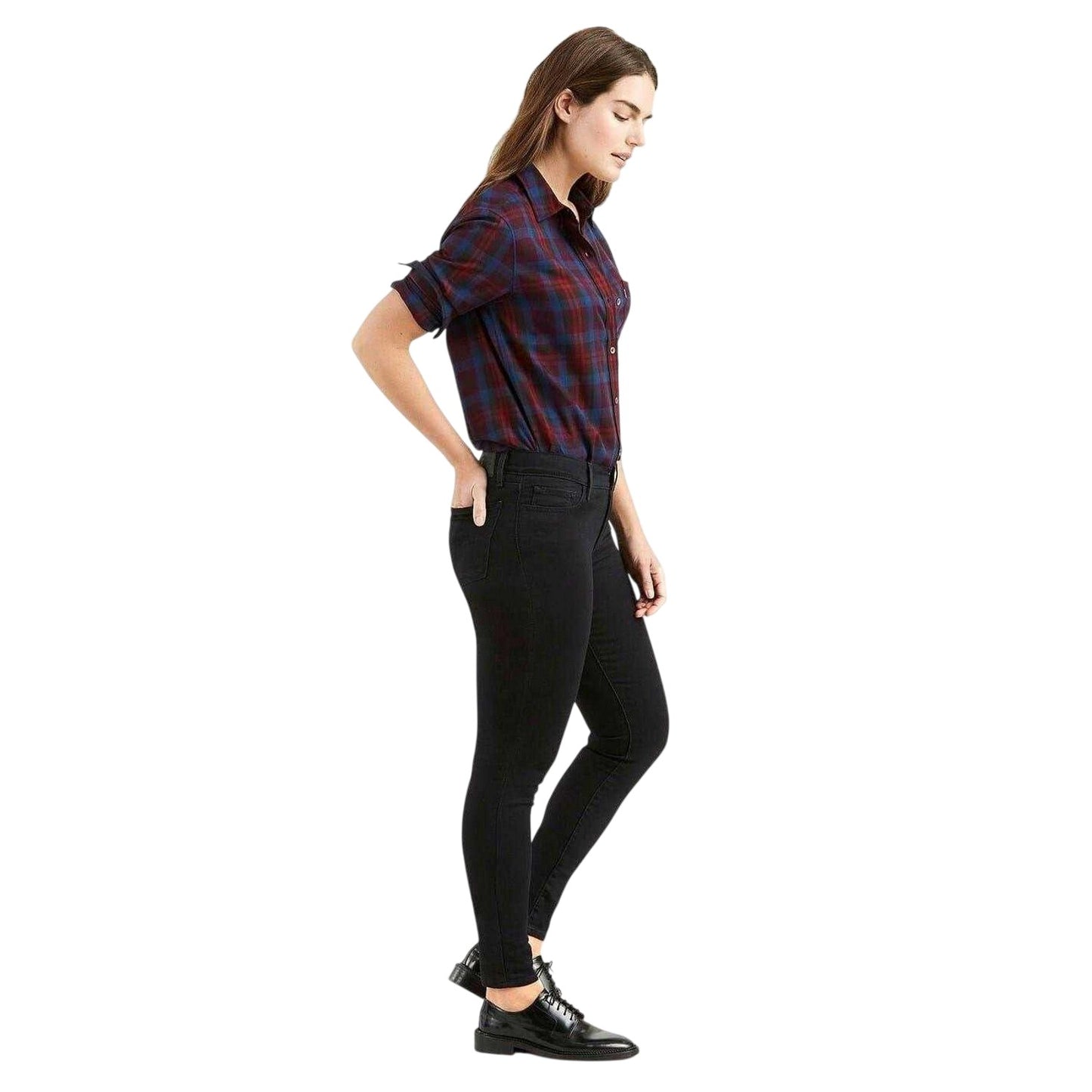 Black - Lifestyle - Levis Womens-Ladies 710 Super Skinny Jeggings