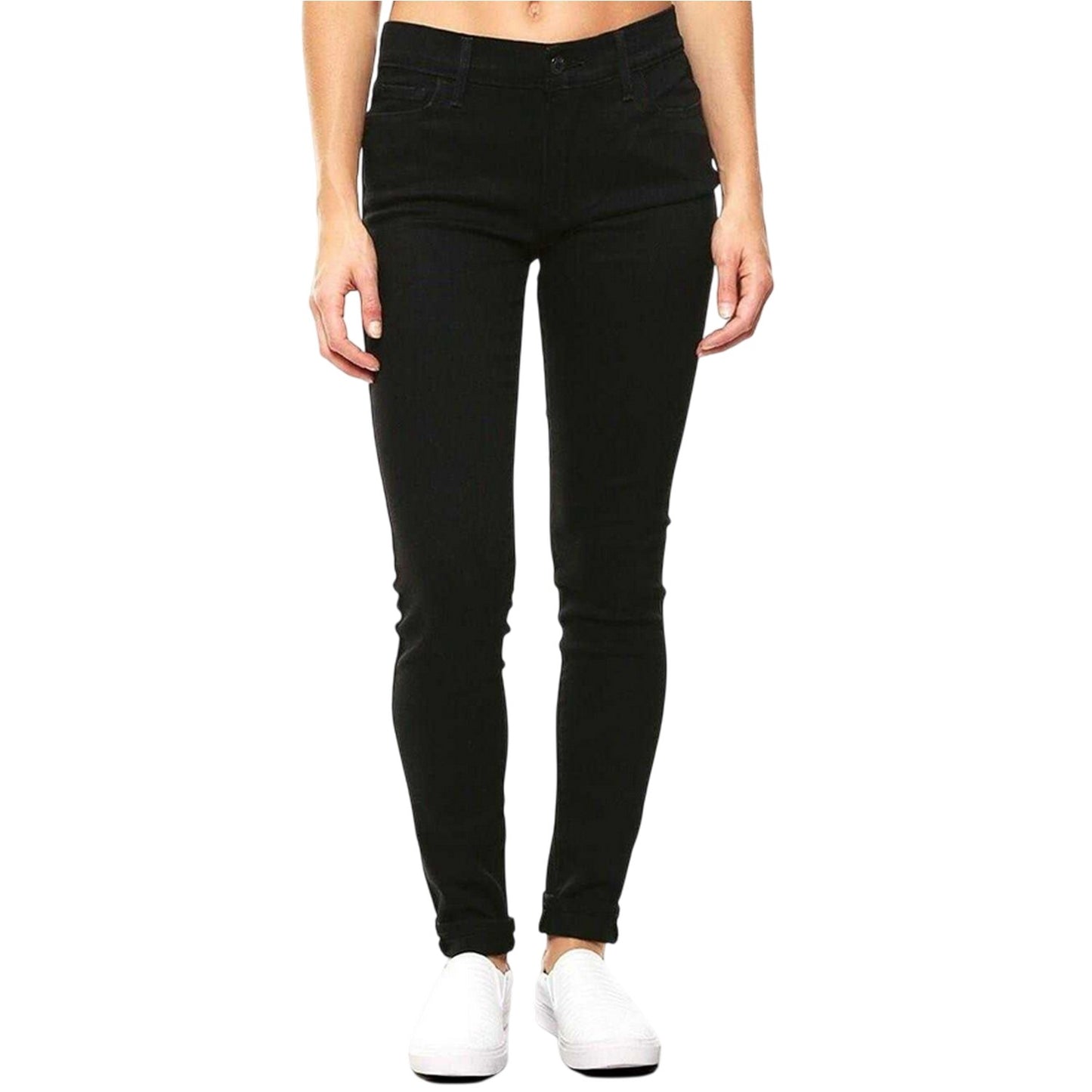 Black - Front - Levis Womens-Ladies 710 Super Skinny Jeggings