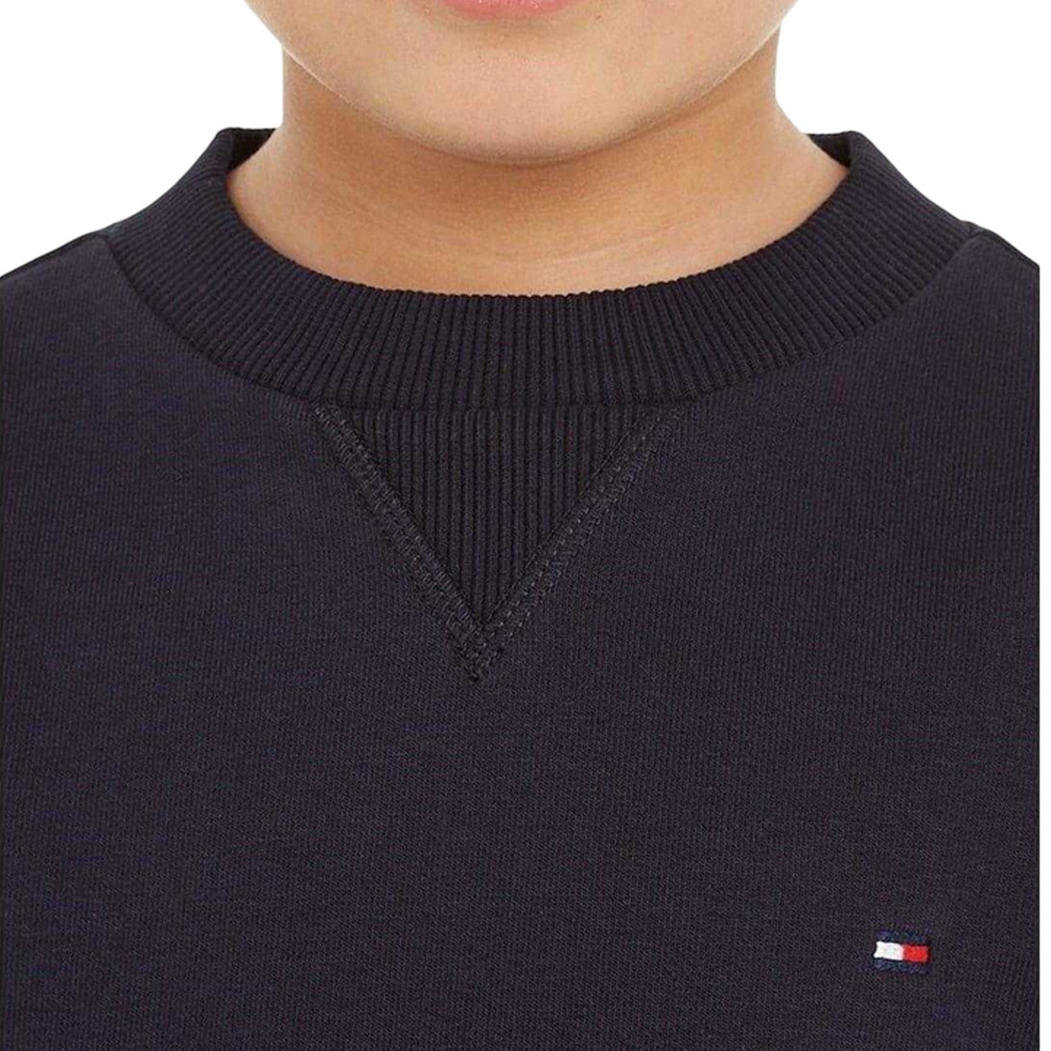 Desert Sky - Side - Tommy Hilfiger Childrens-Kids Logo Jersey Crew Neck Tracksuit
