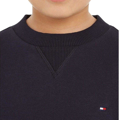 Desert Sky - Side - Tommy Hilfiger Childrens-Kids Logo Jersey Crew Neck Tracksuit