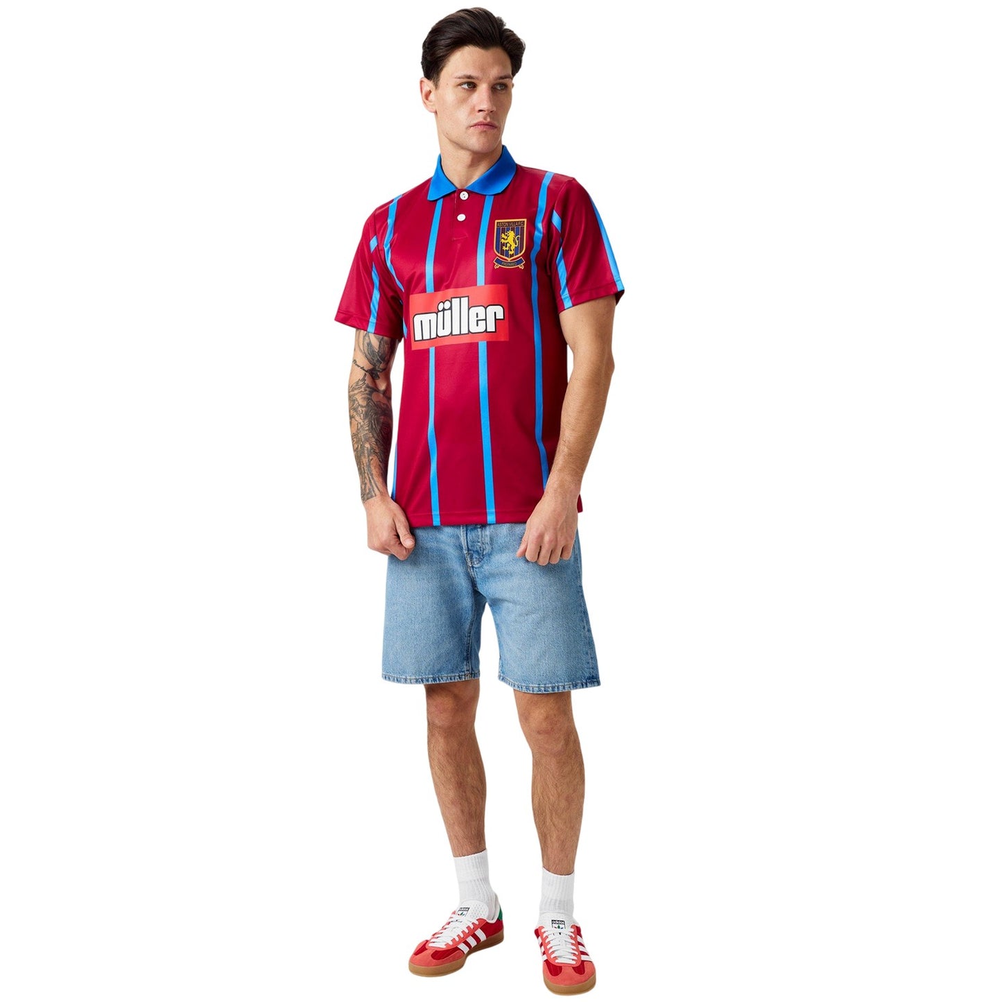 Claret - Lifestyle - Score Draw Mens 1994 Aston Villa FC Football Shirt