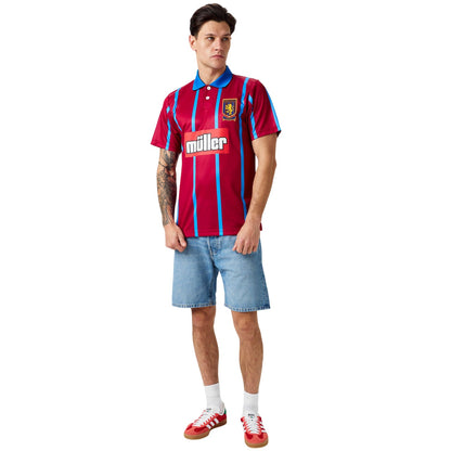 Claret - Lifestyle - Score Draw Mens 1994 Aston Villa FC Football Shirt