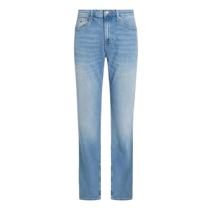 Light Denim - Front - Tommy Jeans Mens Ryan Straight Leg Jeans