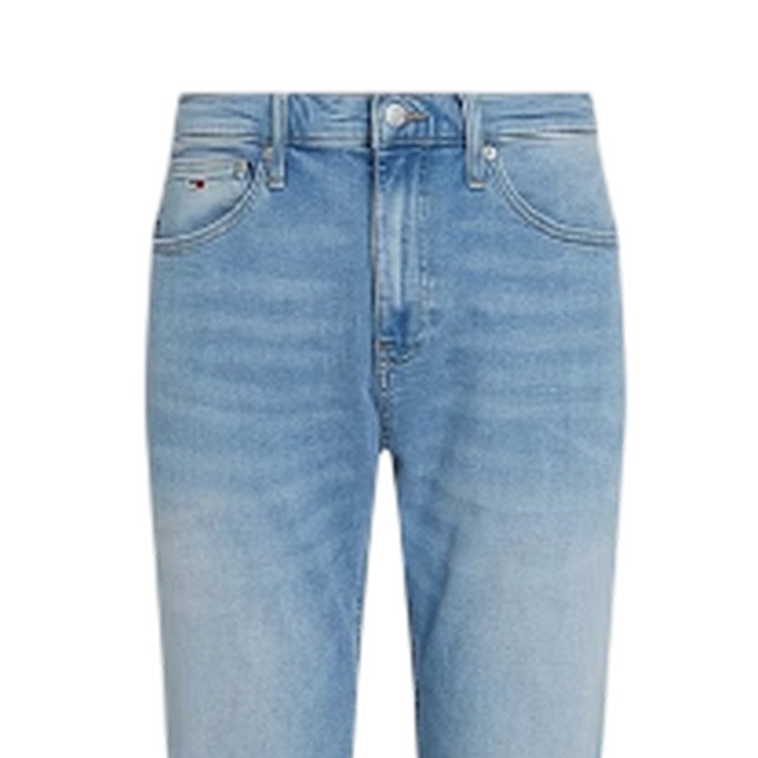 Light Denim - Side - Tommy Jeans Mens Ryan Straight Leg Jeans
