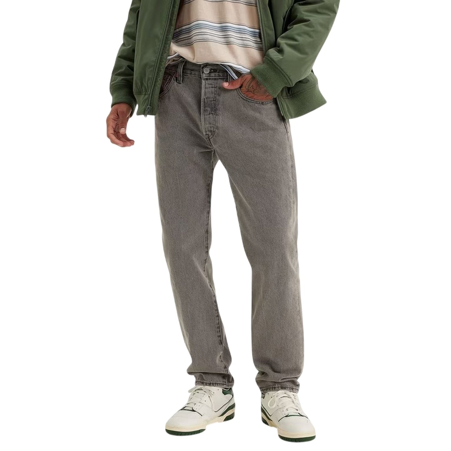 Walk Broadway - Side - Levis Mens 501 Original Straight Jeans