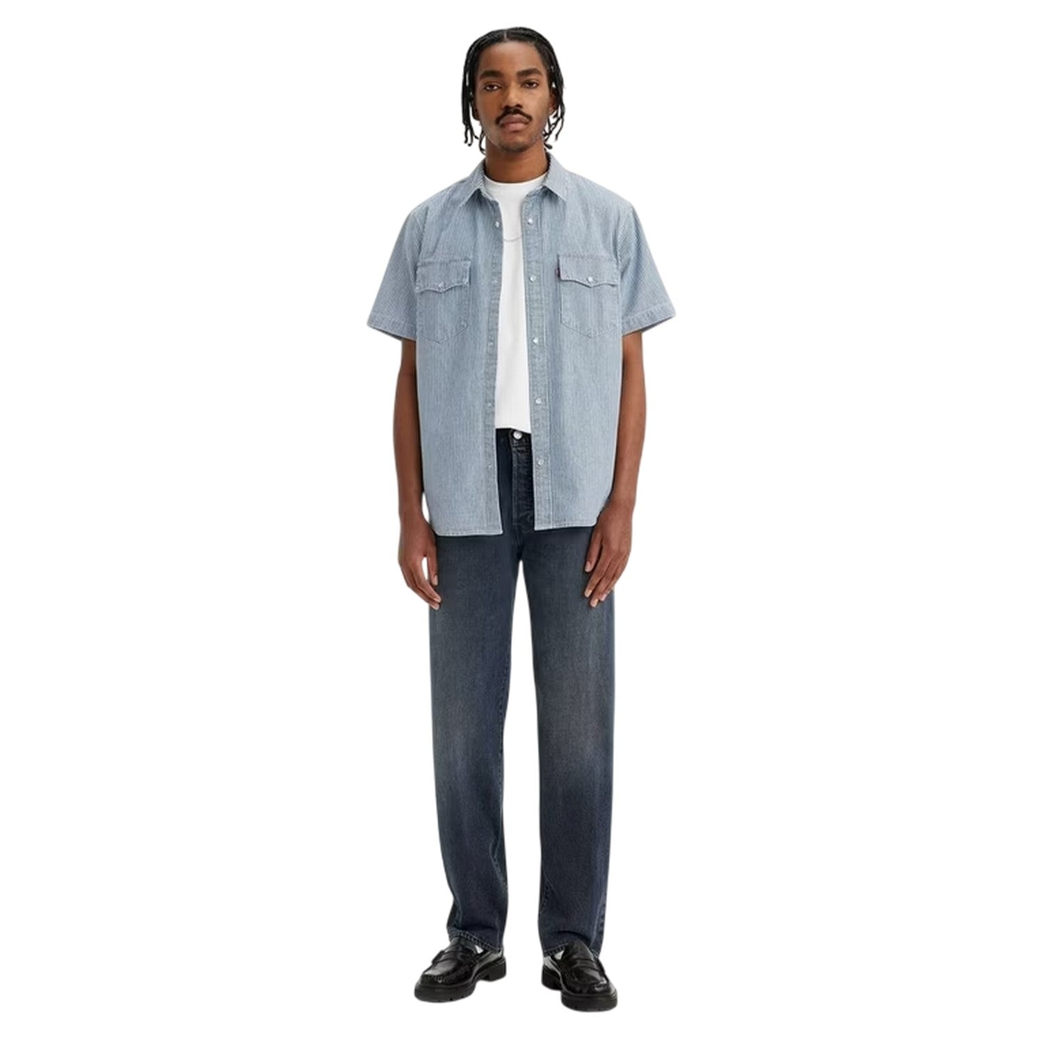 Blue Black - Lifestyle - Levis Mens 501 Original Straight Jeans