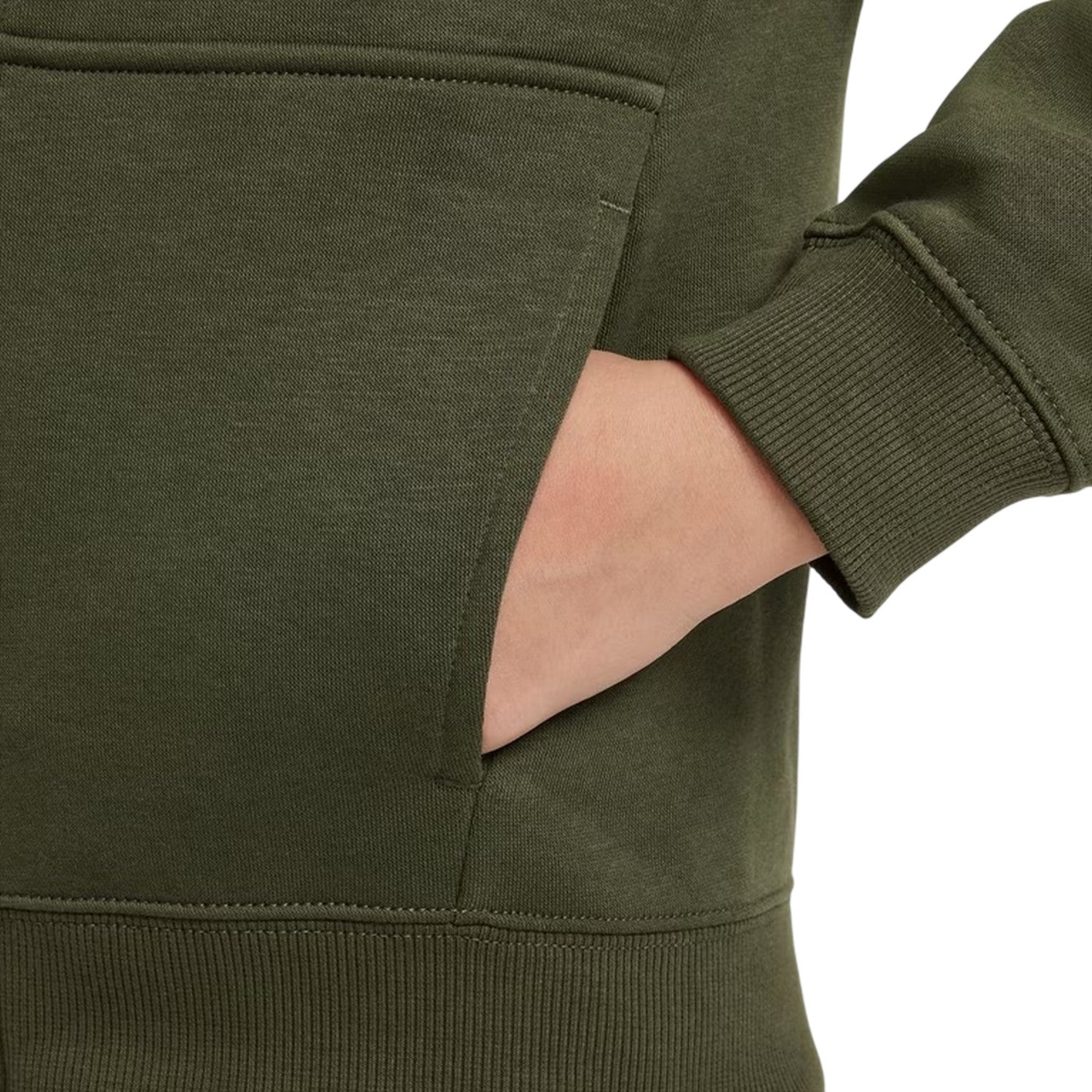 Khaki Green - Side - Nike Boys Sportswear Core Fleece Tracksuit