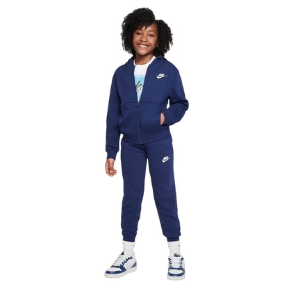 Navy - Lifestyle - Nike Boys Sportswear Core Fleece Tracksuit