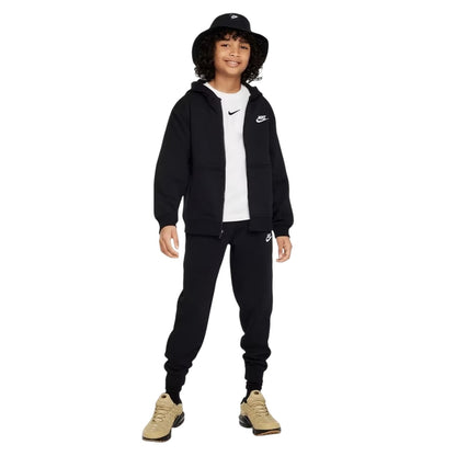 Black-White - Lifestyle - Nike Boys Sportswear Core Fleece Tracksuit