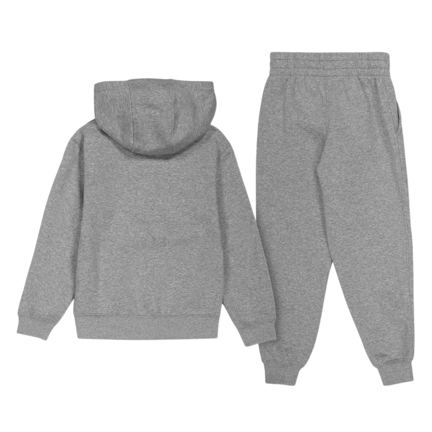 Grey-White - Back - Nike Boys Sportswear Core Fleece Tracksuit