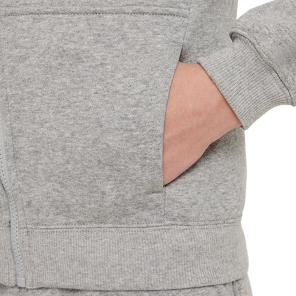 Grey-White - Side - Nike Boys Sportswear Core Fleece Tracksuit