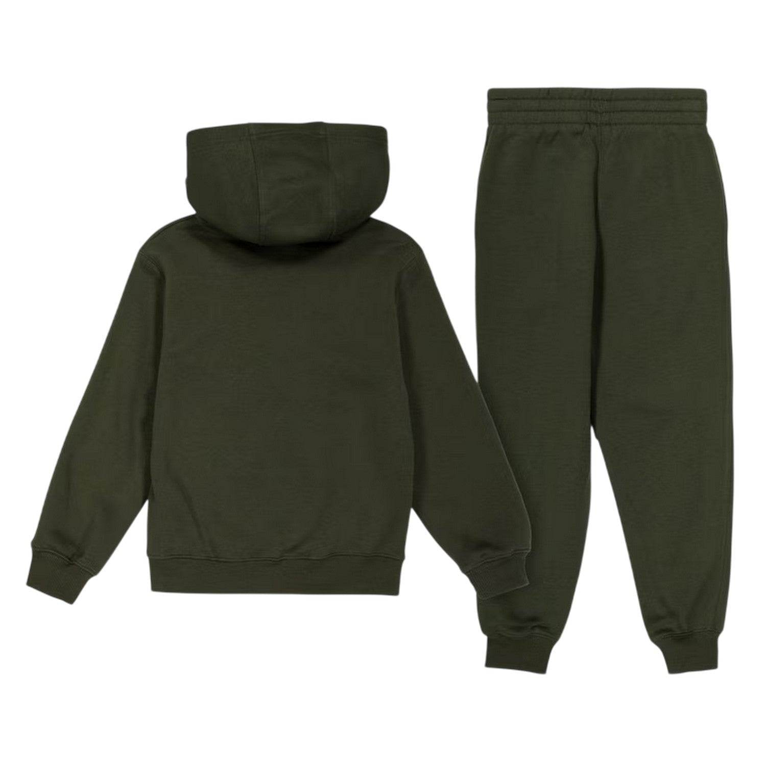 Khaki Green - Back - Nike Boys Sportswear Core Fleece Tracksuit