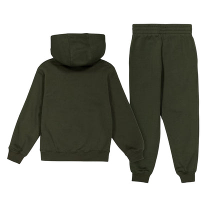 Khaki Green - Back - Nike Boys Sportswear Core Fleece Tracksuit