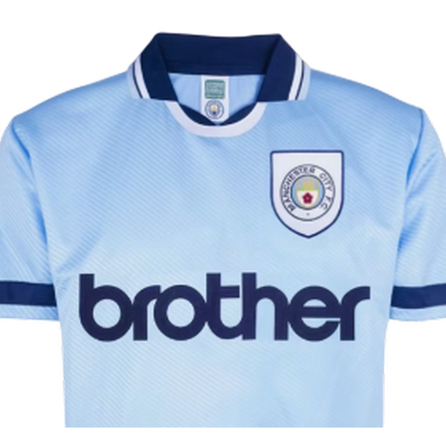 Blue-White - Side - Score Draw Mens 1994 Manchester City FC Football Shirt
