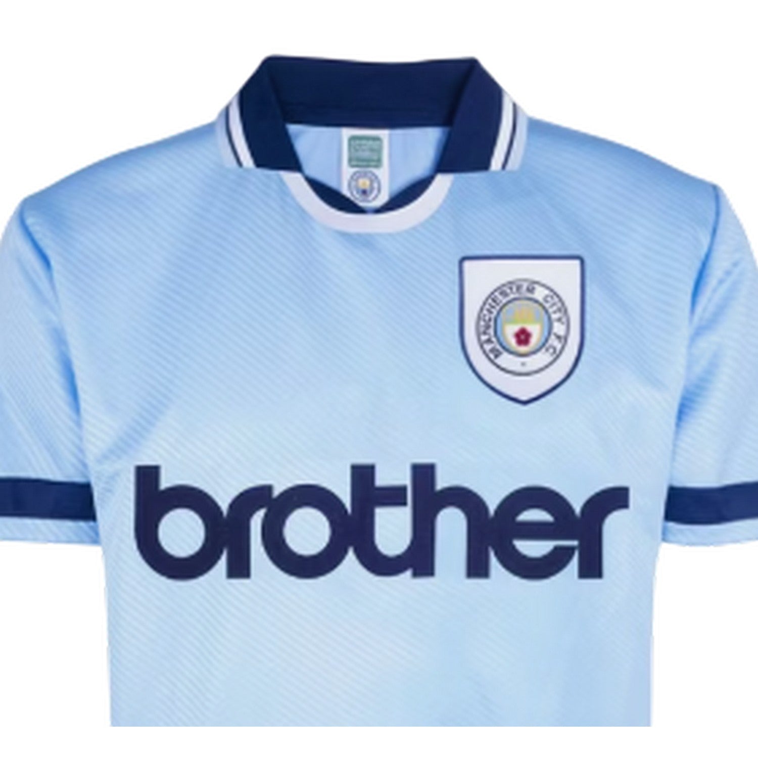 Blue-White - Side - Score Draw Mens 1994 Manchester City FC Football Shirt