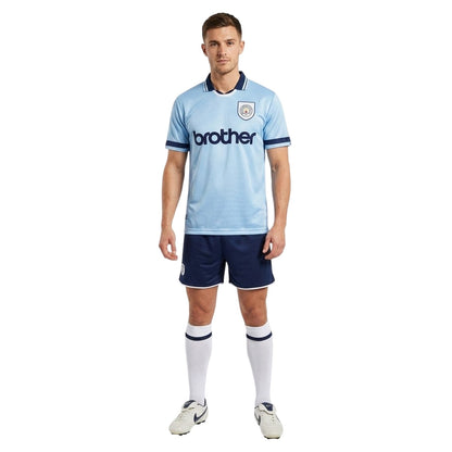 Blue-White - Lifestyle - Score Draw Mens 1994 Manchester City FC Football Shirt