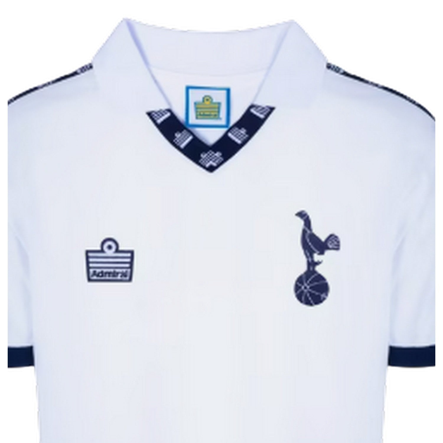 White-Blue - Side - Score Draw Unisex Adult 1978 Tottenham Hotspur FC Football Shirt