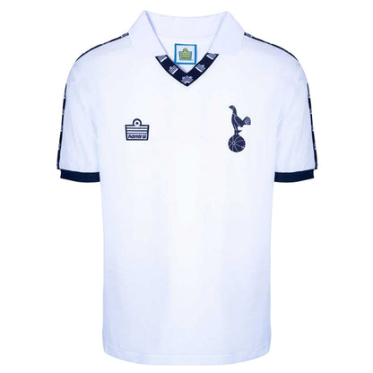 White-Blue - Front - Score Draw Unisex Adult 1978 Tottenham Hotspur FC Football Shirt