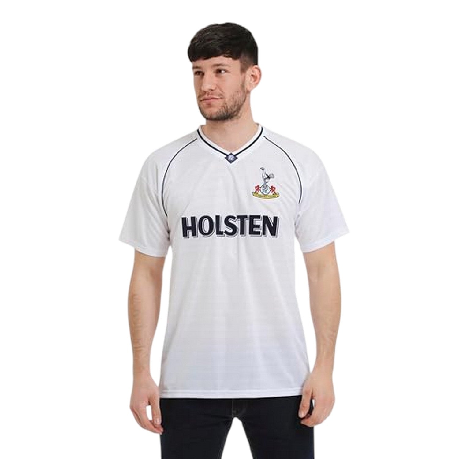 White-Blue - Lifestyle - Score Draw Unisex Adult 1991 FA Cup Semi Final Tottenham Hotspur FC Football Shirt