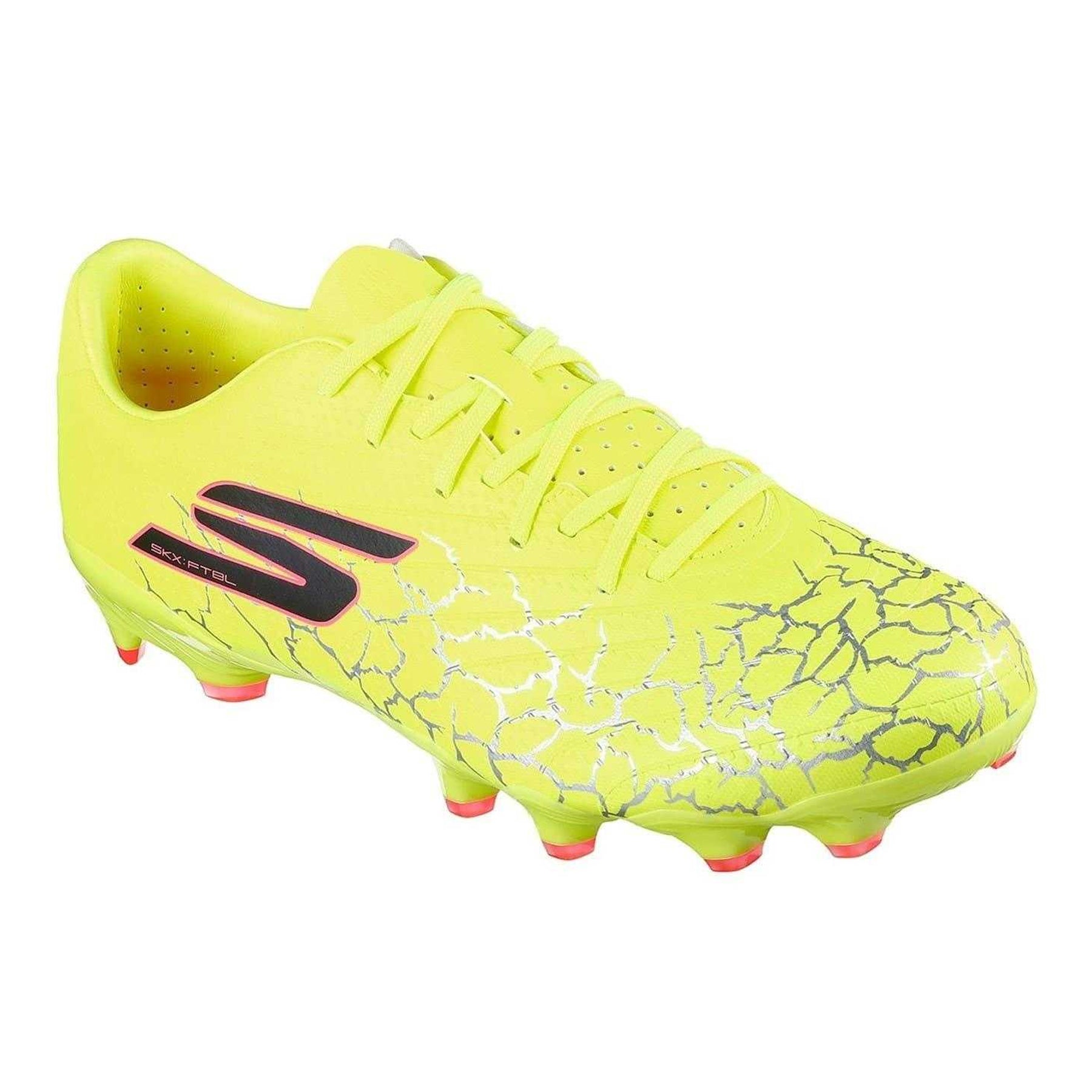 Yellow-Black - Pack Shot - Skechers Childrens-Kids Skx 01 Academy Firm Ground Football Boots