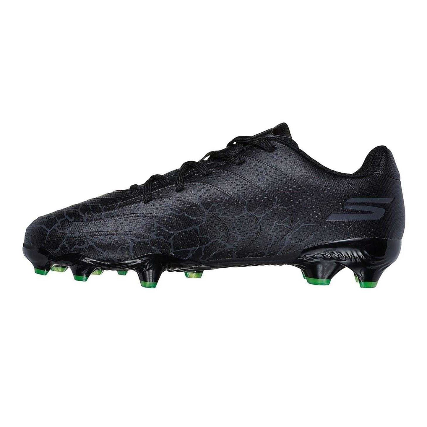 Black - Back - Skechers Childrens-Kids SKX 01 Firm Ground Football Boots