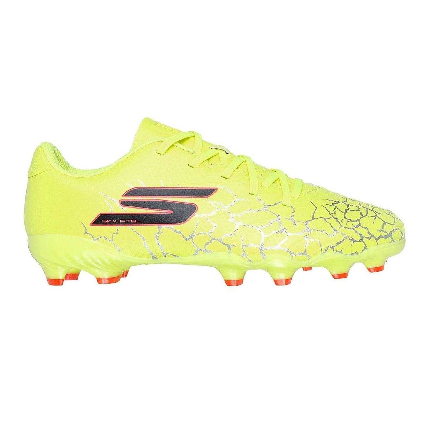 Yellow-Black - Front - Skechers Childrens-Kids SKX 01 Firm Ground Football Boots