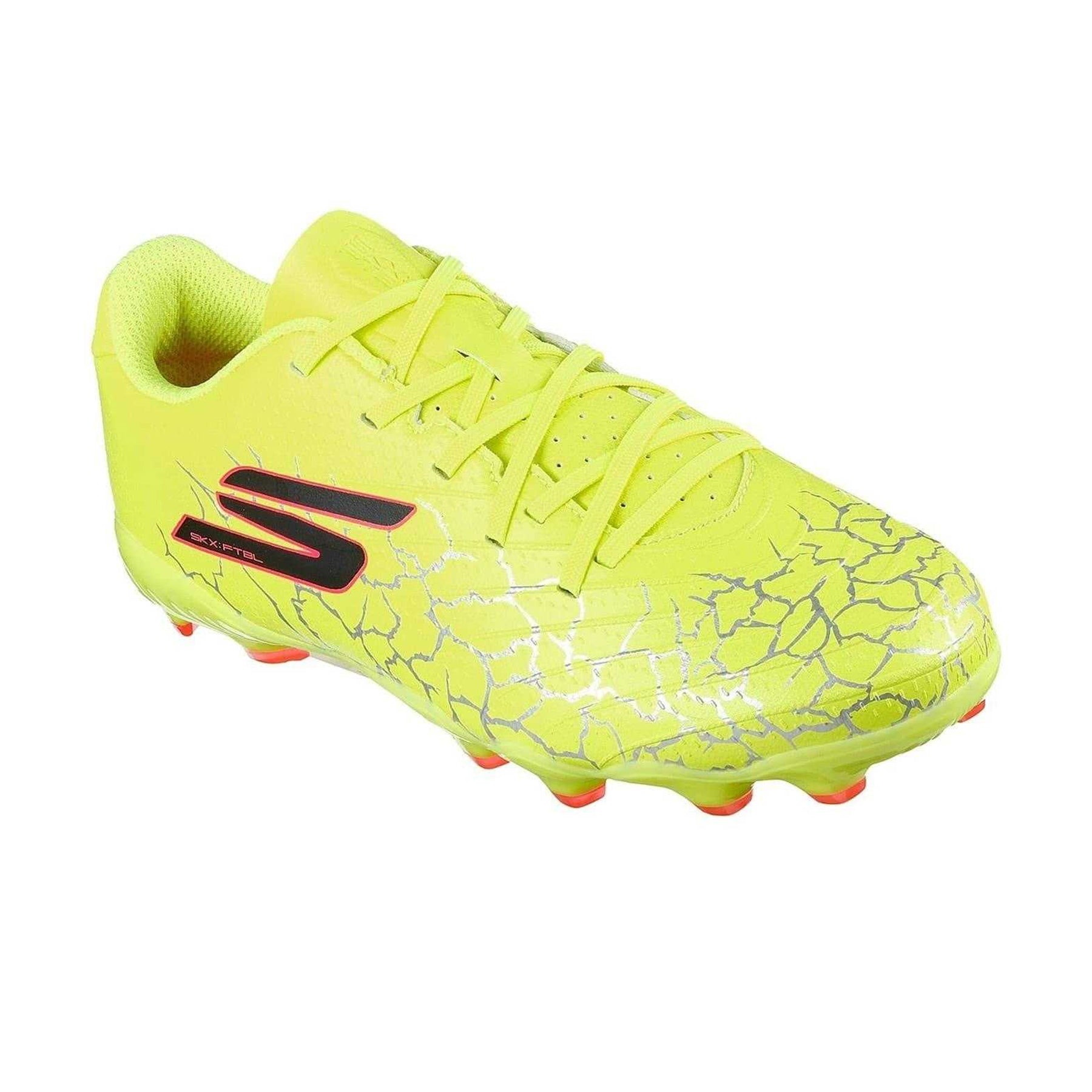 Yellow-Black - Pack Shot - Skechers Childrens-Kids SKX 01 Firm Ground Football Boots