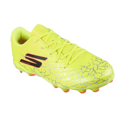 Yellow-Black - Pack Shot - Skechers Childrens-Kids SKX 01 Firm Ground Football Boots