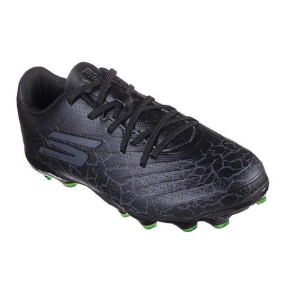 Black - Pack Shot - Skechers Childrens-Kids SKX 01 Firm Ground Football Boots