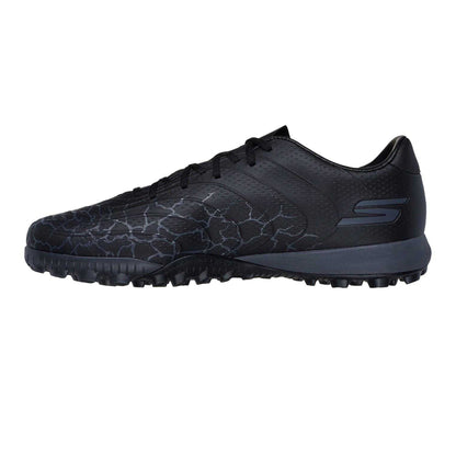 Black-Silver - Back - Skechers Mens Crackle Effect Football Boots