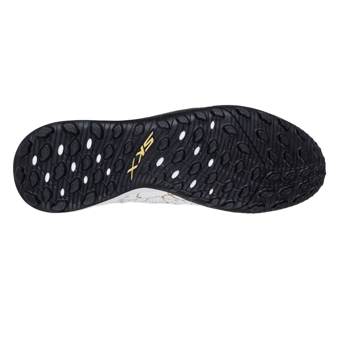 White-Gold - Lifestyle - Skechers Mens Crackle Effect Football Boots