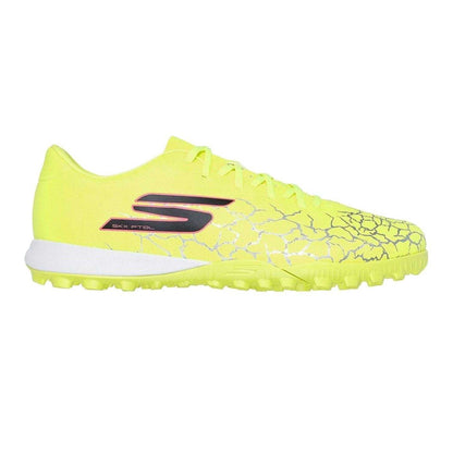 Yellow-Black - Front - Skechers Mens Crackle Effect Football Boots
