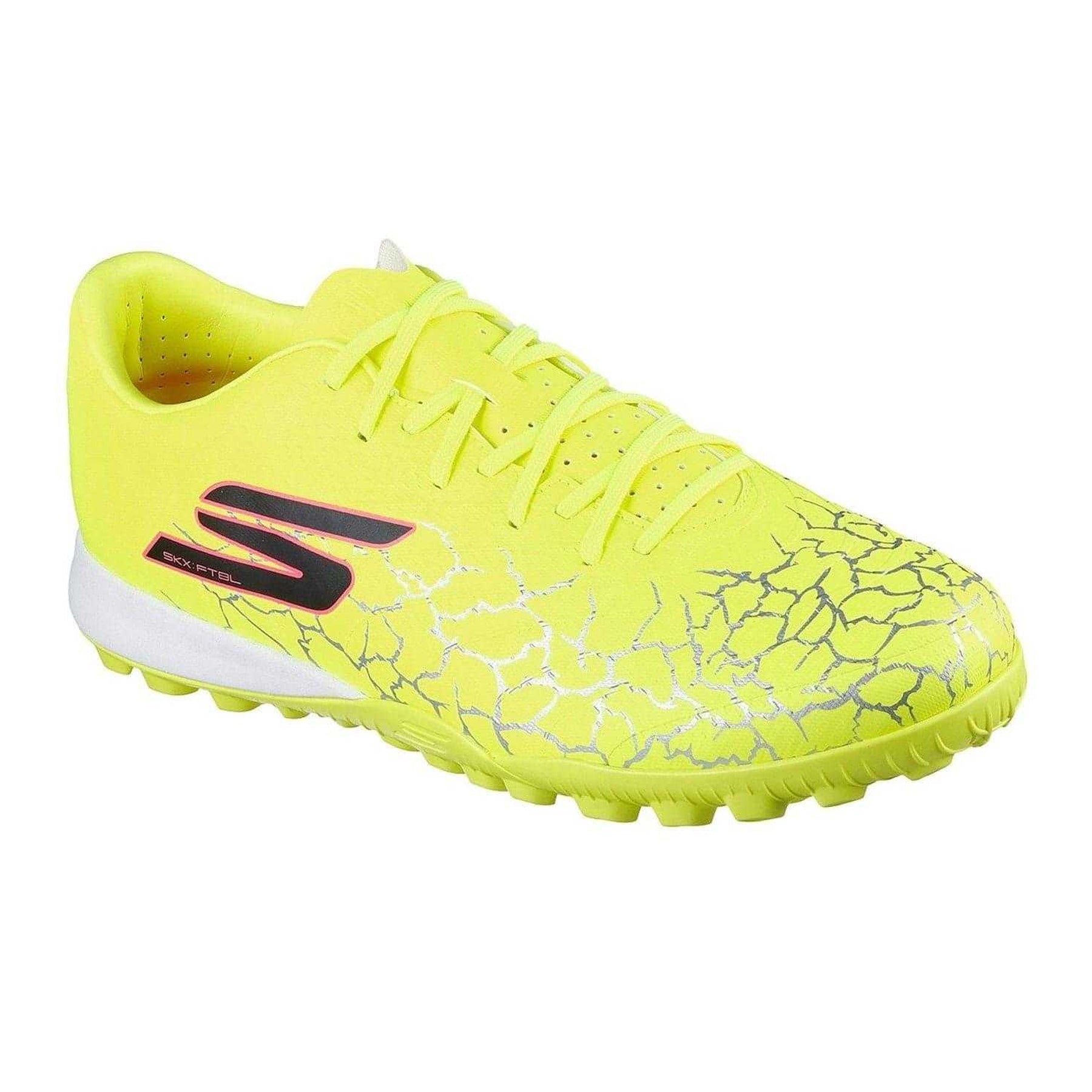 Yellow-Black - Pack Shot - Skechers Mens Crackle Effect Football Boots