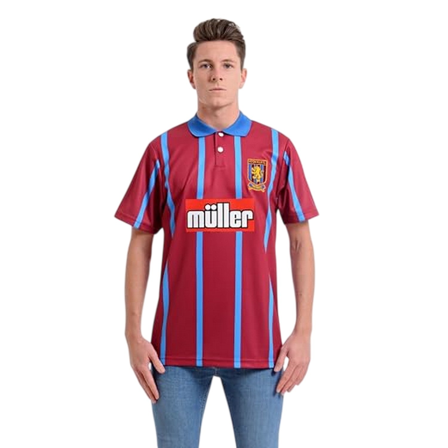 Claret - Lifestyle - Score Draw Mens 1994 Aston Villa FC Football Shirt