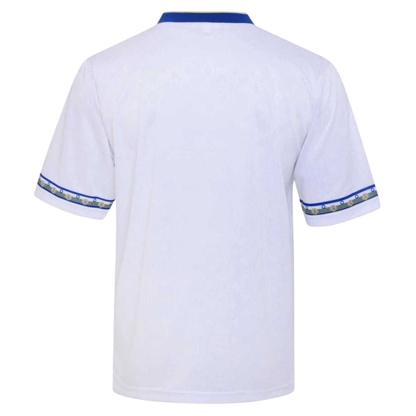 White-Blue - Back - Score Draw Mens 1993 Leeds United FC Home Shirt